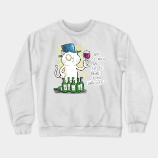 Dapper Cat - Wine enthusiast Crewneck Sweatshirt